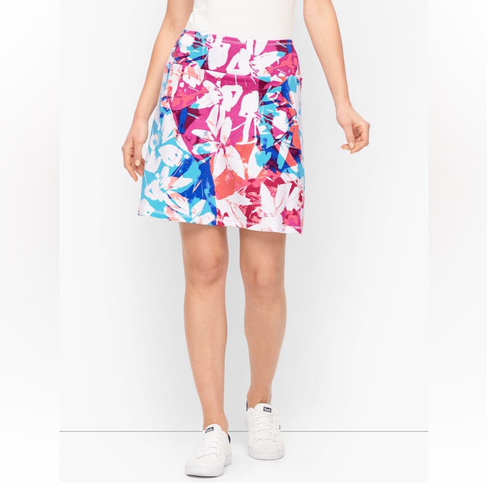 NWOT Talbots Everyday Stretch Skort Brushed Floral